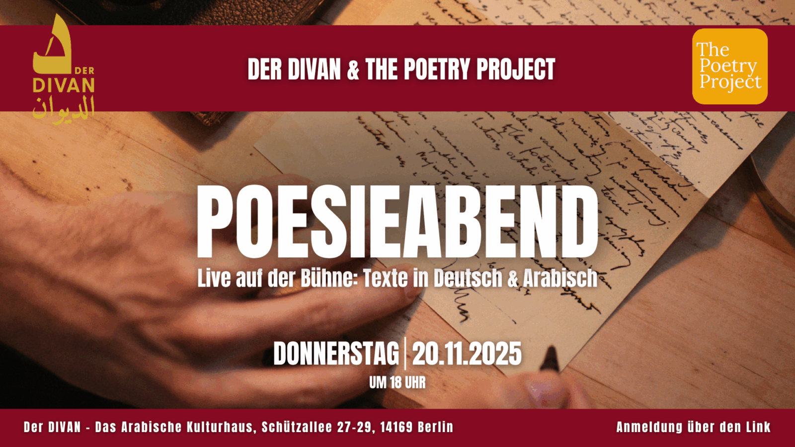 Deutsch-arabischer Poesieabend im Divan