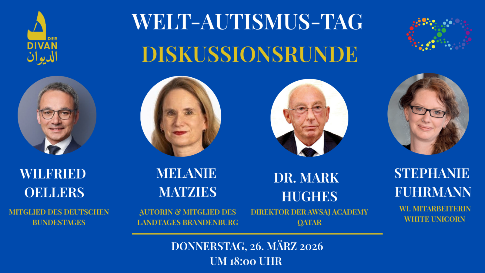Diskussionspanel zum Welt-Autismus-Tag