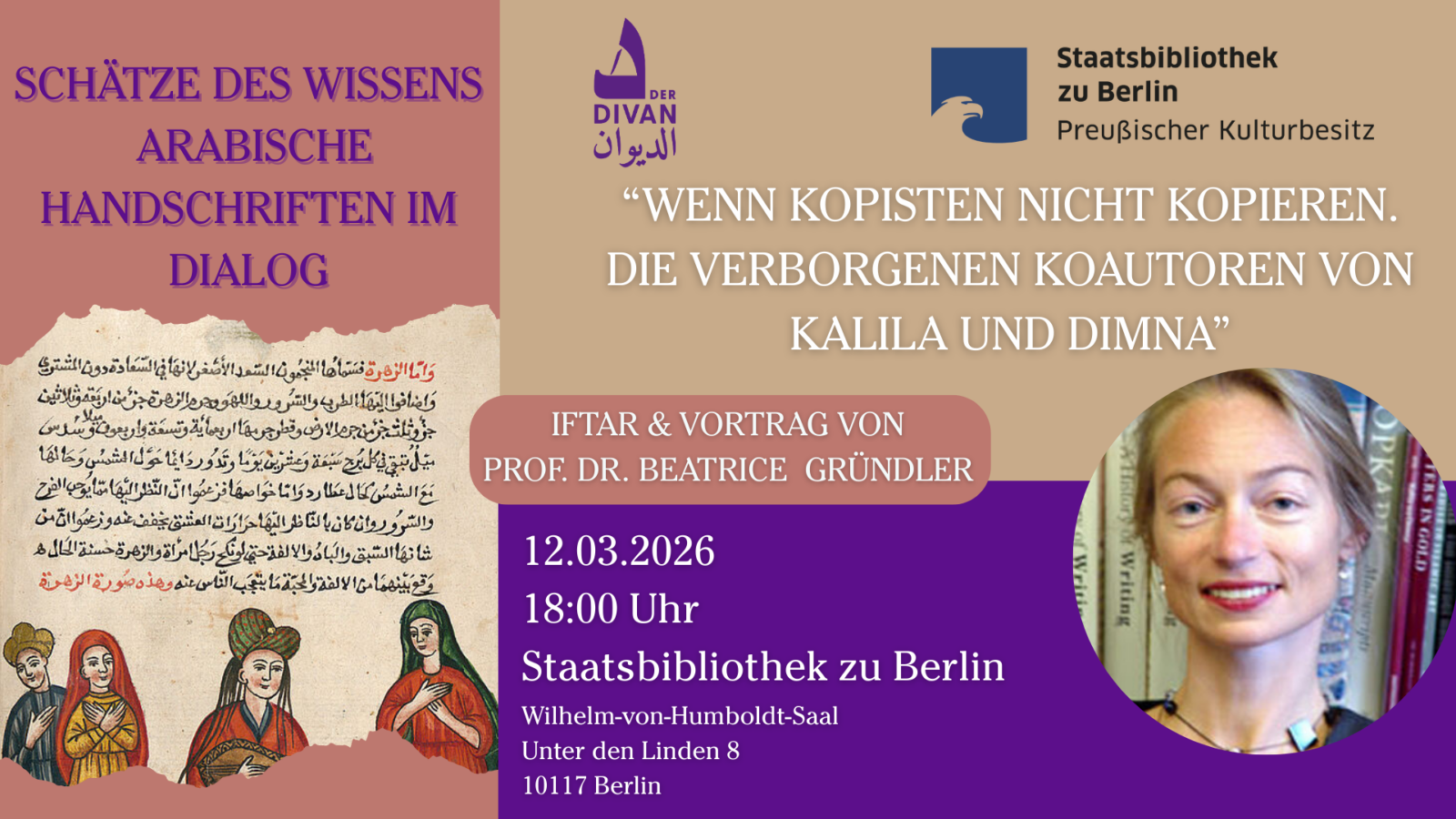 DIVAN @ STABI: „Wenn Kopisten nicht kopieren.  Die verborgenen Koautoren von Kalila und Dimna“