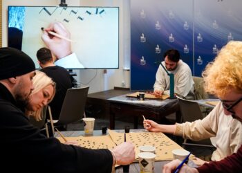 Arabische Kalligraphie im Divan